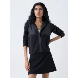 studiofit women Studiofit by Westside Black Faux Fur Jacket-picture-28