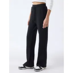 studiofit women Studiofit by Westside Black Solid High-Rise Pants-picture-34