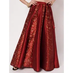 studiorasa Maroon Print Skirts-picture-27