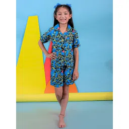 Stuffie Land Girls Printed Night suit-picture-33