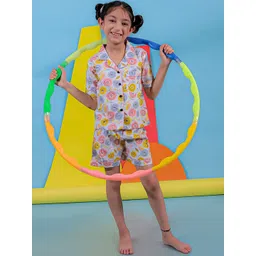 Stuffie Land Girls Printed Night suit-picture-38