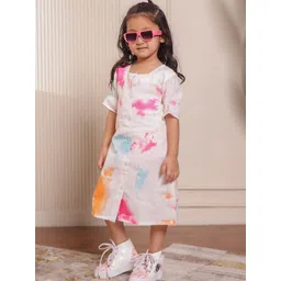 Stuffie Land Girls Tie and Dye A-Line Dress-picture-18