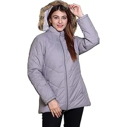STUFFLIN Women's Quilted Jacket | Puffer Regular Fit Bomber Jacket For Winter Wear | Hooded Collar Neck | Full Sleeve | Casual Jacket For Woman & Girl's | Western Style-picture-22