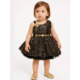 stumble fashion Girls Net Embellished Fit and Flare Dress-picture-15