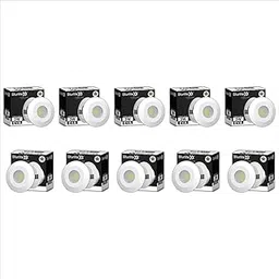 Sturlite Eva 3W LED Spotlight| 3000K Warm White Color Temperature| 36mm-Cutout & Compact Design Ceiling Ligh| CRI Tech with High Voltage Protection Downlight - Pack of 10-picture-25