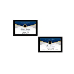 Stuthi Arts Black 2 Pieces Wooden Wall Photo Frames-picture-32