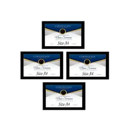 Stuthi Arts Black 4 Pieces Wooden Wall Photo Frames-picture-28