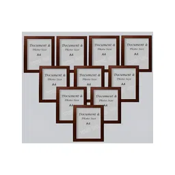 Stuthi Arts Brown 10 Pieces Wooden Wall Photo Frames-picture-15
