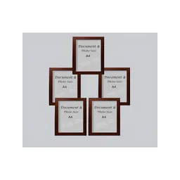 Stuthi Arts Brown 5 Pieces Wooden Wall Photo Frames-picture-34