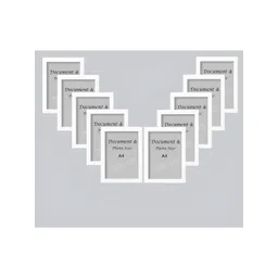 Stuthi Arts White 10 Pieces Wooden Wall Photo Frames-picture-34