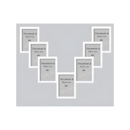 Stuthi Arts White 7 Pieces Wooden Wall Photo Frames-picture-21