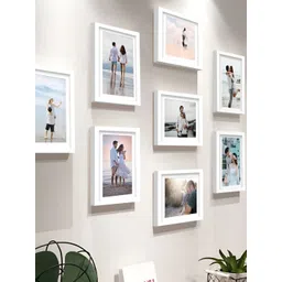 Stuthi Arts White 8 Pieces Wooden Wall Photo Frames-picture-19