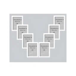 Stuthi Arts White 8 Pieces Wooden Wall Photo Frames-picture-19