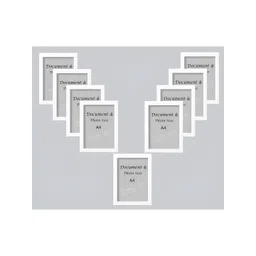 Stuthi Arts White 9 Pieces Wooden Wall Photo Frames-picture-39