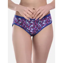 StyFun Floral Printed Cotton Hipster Briefs LS_Sarika_Panty_Blue-picture-31