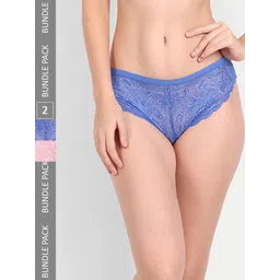 StyFun Pack Of 2 Self Design Low-Rise Bikini Briefs-picture-10