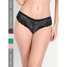 StyFun Pack Of 4 Self-Design Low-Rise Bikini Briefs-picture-31