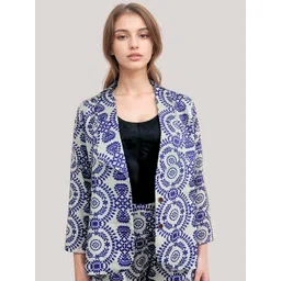 StyFun Printed Single Breasted Blazer-picture-21