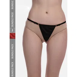 StyFun Women Pack Of 2 Anti-Microbial G-String Thong Briefs-picture-23