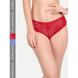 StyFun Women Pack Of 2 Self Design Bikini Briefs-picture-29