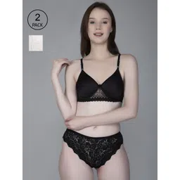 StyFun Women Pack Of 2 Self-Design Lingerie Set-picture-35