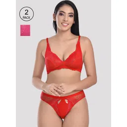 StyFun Women Pack Of 2 Self Design Lingerie Set-picture-29
