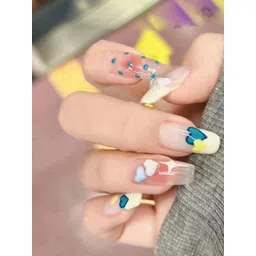 STYFY Set Of 24 Stick On Artificial Nails With Nail Buffer & Manicure Stick - Candy Bloom-picture-18