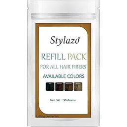 Stylazo Hair Building Fiber Hair Loss Concealer Hair Refill Pack 55 gram (Dark Brown)-picture-12