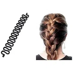 Stylazo Hair Bun Maker And Braids Tools Hair Accessories For Women Hair Styling Accessories For Women, Black Hair Accessory Set (Black)-picture-50