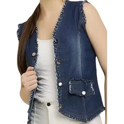 style beurua Women's Denim Blend Standard Length Jacket-picture-29