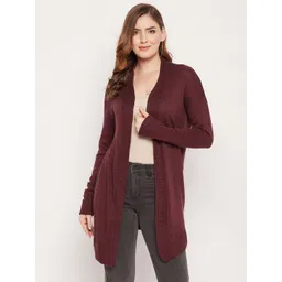 style blush STYLE BLUSHOpen Front Wool Longline Shrug-picture-33