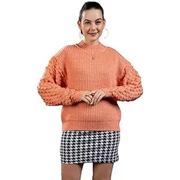 style dusk Winter Wear Trendy Regular Fit/Round Neck/Net Baju Full Sleeve/Pure Wool Sweater for Womens and Girls-picture-36