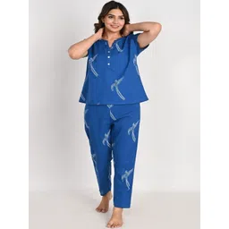 Style Heaven Women Printed Pure Cotton Night suit-picture-11