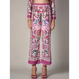 Style Island Printed Straight Fit High Rise Trousers-picture-32