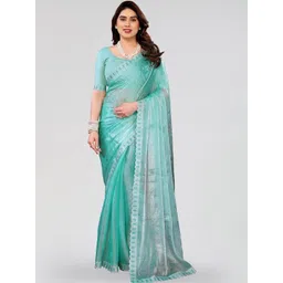 STYLE MODA Embellished Sequinned Tissue Saree-picture-29