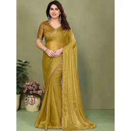 STYLE MODA Embellished Tissue Saree-picture-29