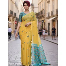 STYLE MODA Floral Embroidered Saree-picture-34