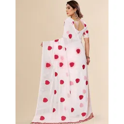 STYLE MODA Floral Mukaish Poly Georgette Saree image 3