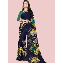 STYLE MODA Floral Poly Georgette Saree-picture-16