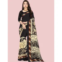 STYLE MODA Floral Poly Georgette Saree-picture-32