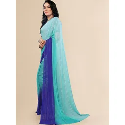 STYLE MODA Ombre Satin Saree image 3