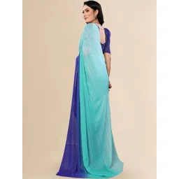 STYLE MODA Ombre Satin Saree image 2