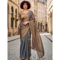 STYLE MODA Ombre Tissue Designer Saree-image-2