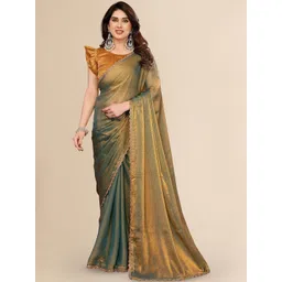 STYLE MODA Ombre Tissue Saree image 1