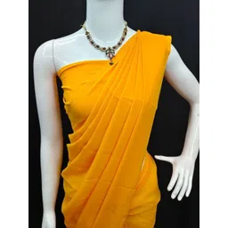 STYLE MODA Poly Georgette Designer Saree image 5