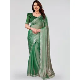 STYLE MODA Woven Design Sequinned Tissue Designer Saree-picture-15