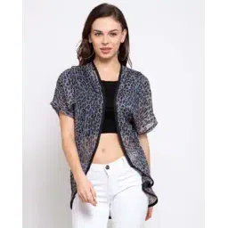style quotient Animal Printed Short Sleeves Shrug-picture-14