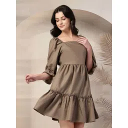 Style Quotient Beige Casual Dress-picture-30