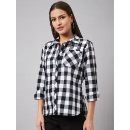 Style Quotient Black & White Checks Shirt-picture-34