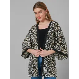Style Quotient Black & White Printed Shrug-picture-36